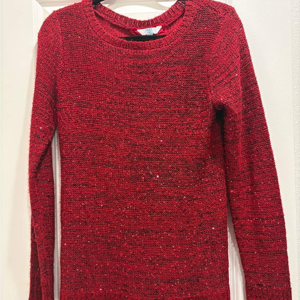 Time and Tru Red Sweater